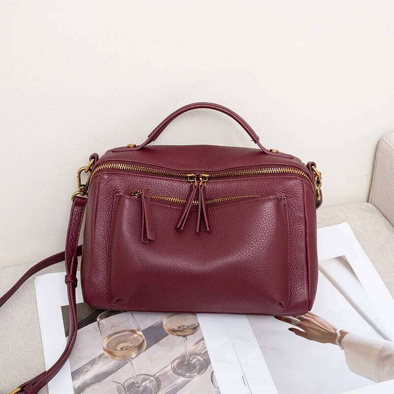 Designer Bags Natural Cow Genuine Leather Crossbody Bags Women Designer Handbags Purses Female Shoulder Messenger Soft Cowhide Pillow Bag Luxury Bag