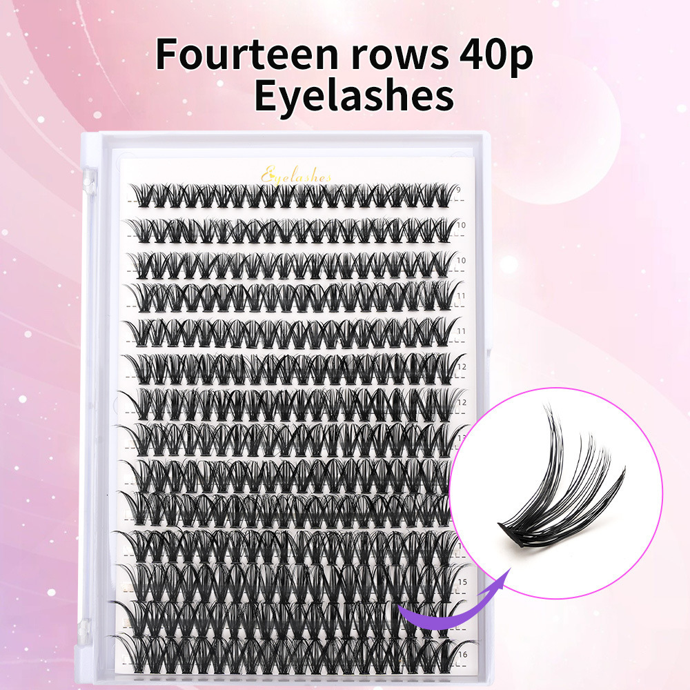 30D 40D 60D 80D Mixed Tray Individual Lashes 3D Russia Volume Eye Lashes Soft Natural Lashes Mink Lash Cluster False Eyelashes 240620