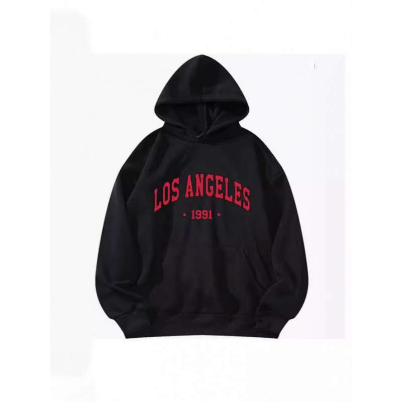 Casual Fleece Lined Hooded Sports Sweatshirt Men's Autumn Winter Style