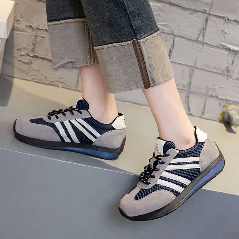 Genuine Leather Forrest Gump for Women 2025 Summer Autumn New Thick Sole Height Increasing Casual Fashion Versatile Campus Sports Shoes