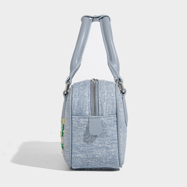 Free Shipping Designer Luxury Embroidered Denim Tote Bag New Women's Handbag Fashionable And High-end Single Shoulder Crossbody Bag Casual Bag