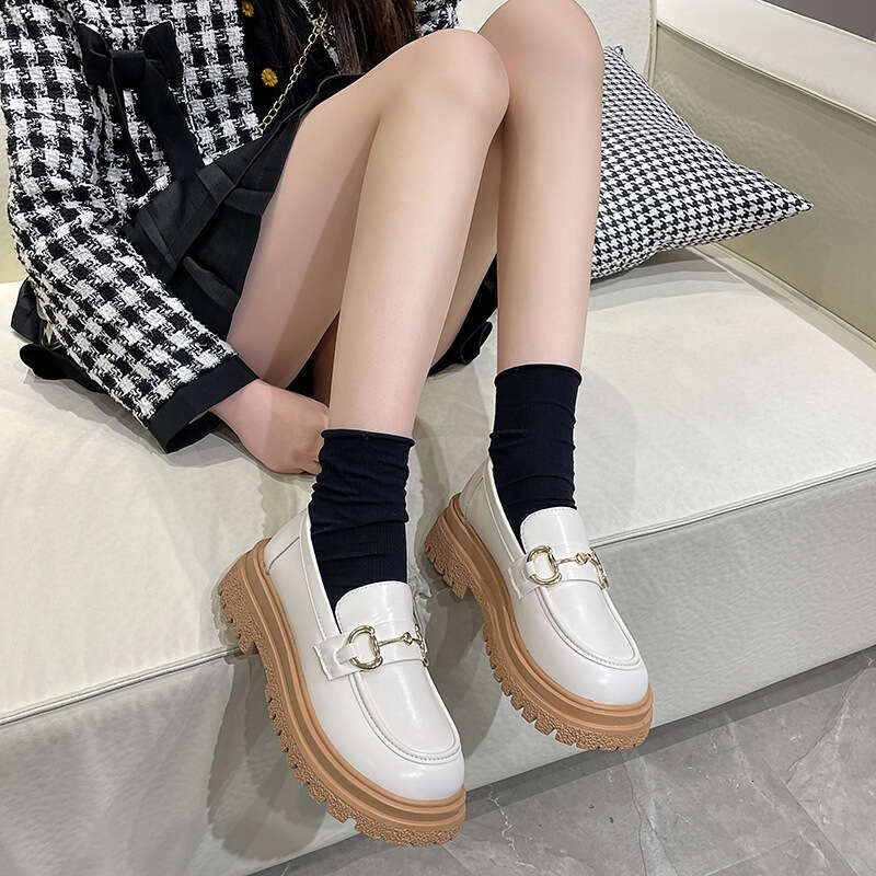 Loafers Fashion Small Leather for Women 2022 New Casual Single Versatile Soft Sole British Style Women's Shoes