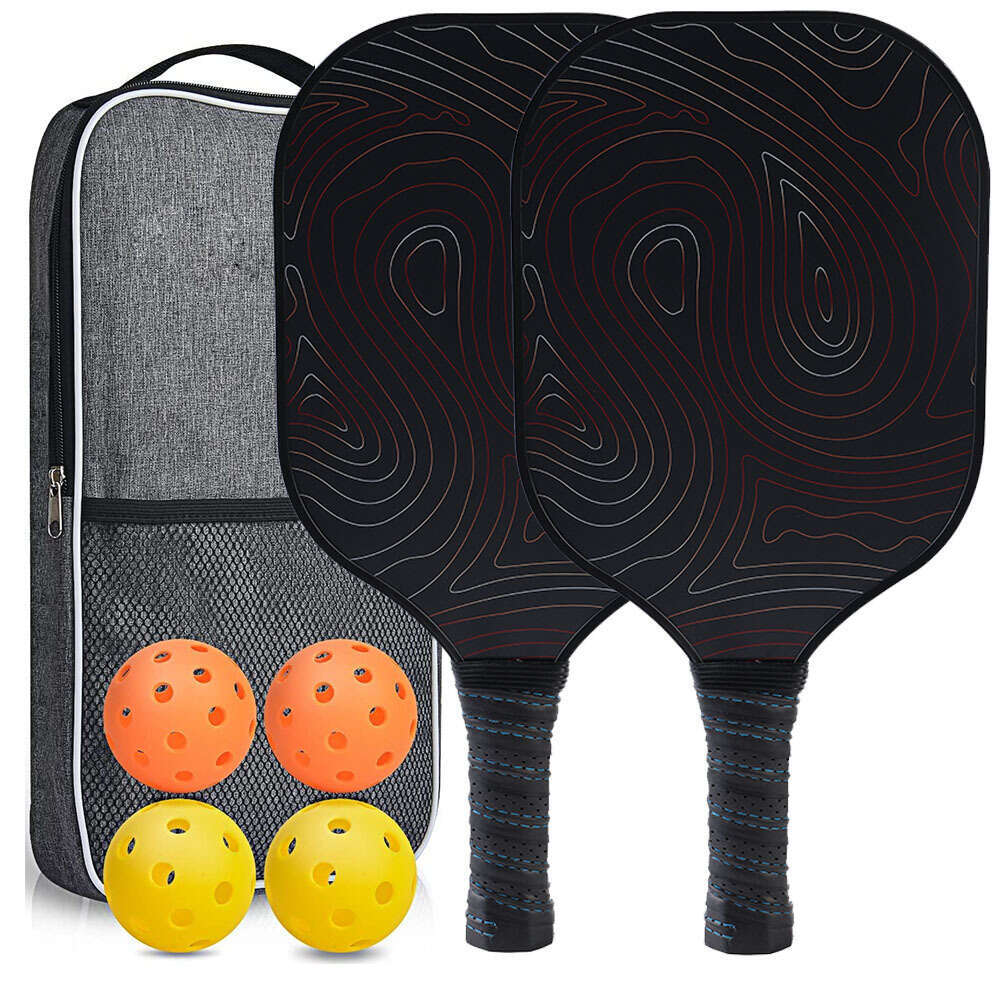 Fiber Matte Outdoor Sports Carbon Pickleball Racket Gift Set Pickle Ball