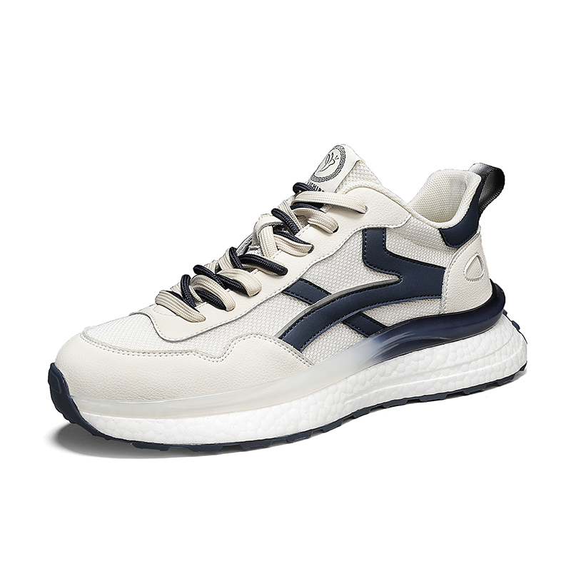 Light luxury men's shoes for spring and autumn 2024 new trend versatile popcorn lightweight sports leisure running shoes for men and women