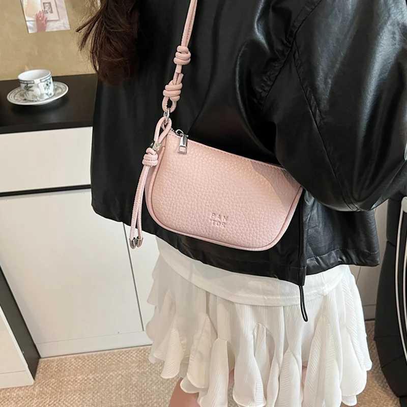 Ultra-Soft Commuter Saddlebag Womens Faionable Casual Crossbody Phone Bag Solid Colo Versatile Pu Leather Shoulder Handbag Y250819