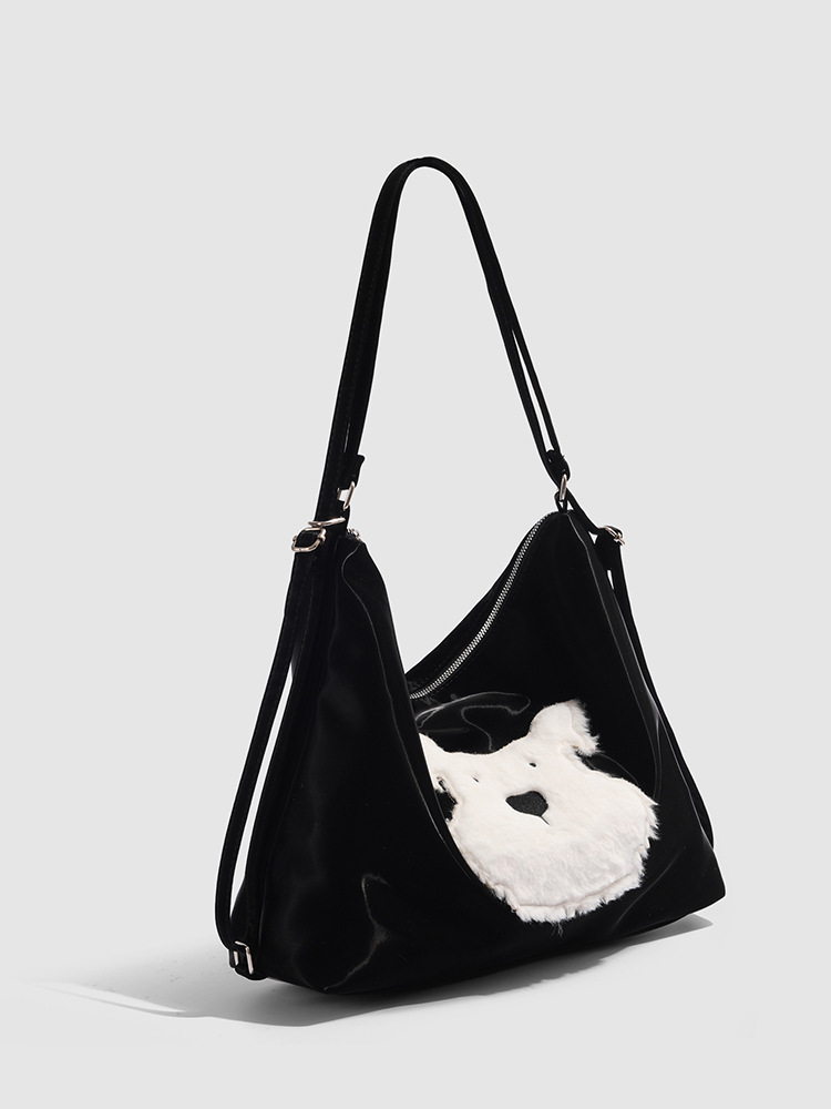 2025 Autumn Cute Dog Tote Bag New Student Large Capacity Backpack One Bag Three Use Single Shoulder Crossbody Bag Women's Crossbody Bag Designer 