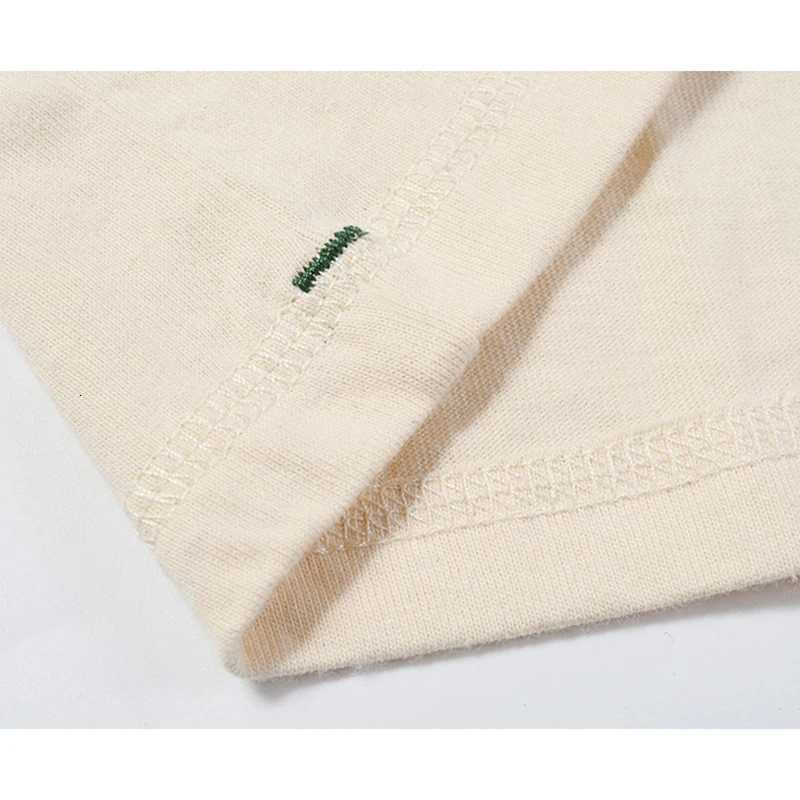 Akkad Kuti High-quality Cotton Summer Mens Short-sleeved T-shirt Womens Bottoming Shirts Wood Embryo Color Tee Tops Y250819