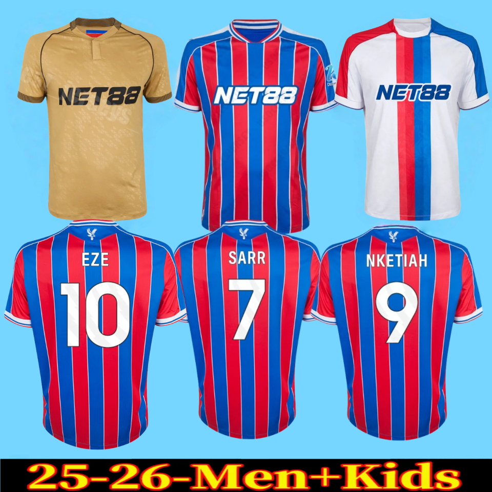 2025 2026 CPFC Soccer Jerseys EZE M.FRANCA OLISE KOUYATE CrystalS LERMA J.AYEW MATETA CHLUPP PALACE BENTEKE SCHLUPP kids kit Football shirts