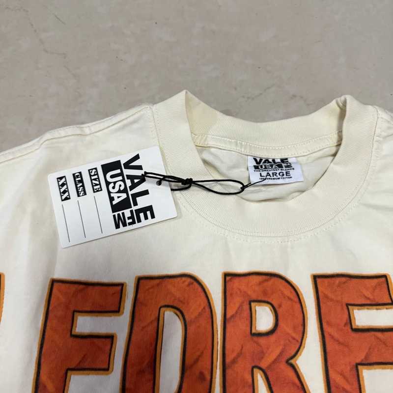 Real Photo Label T-shirt American High Street Boxer Print Mens Womens Round NeCK Short-sleeved Vale Top Tee Y250819