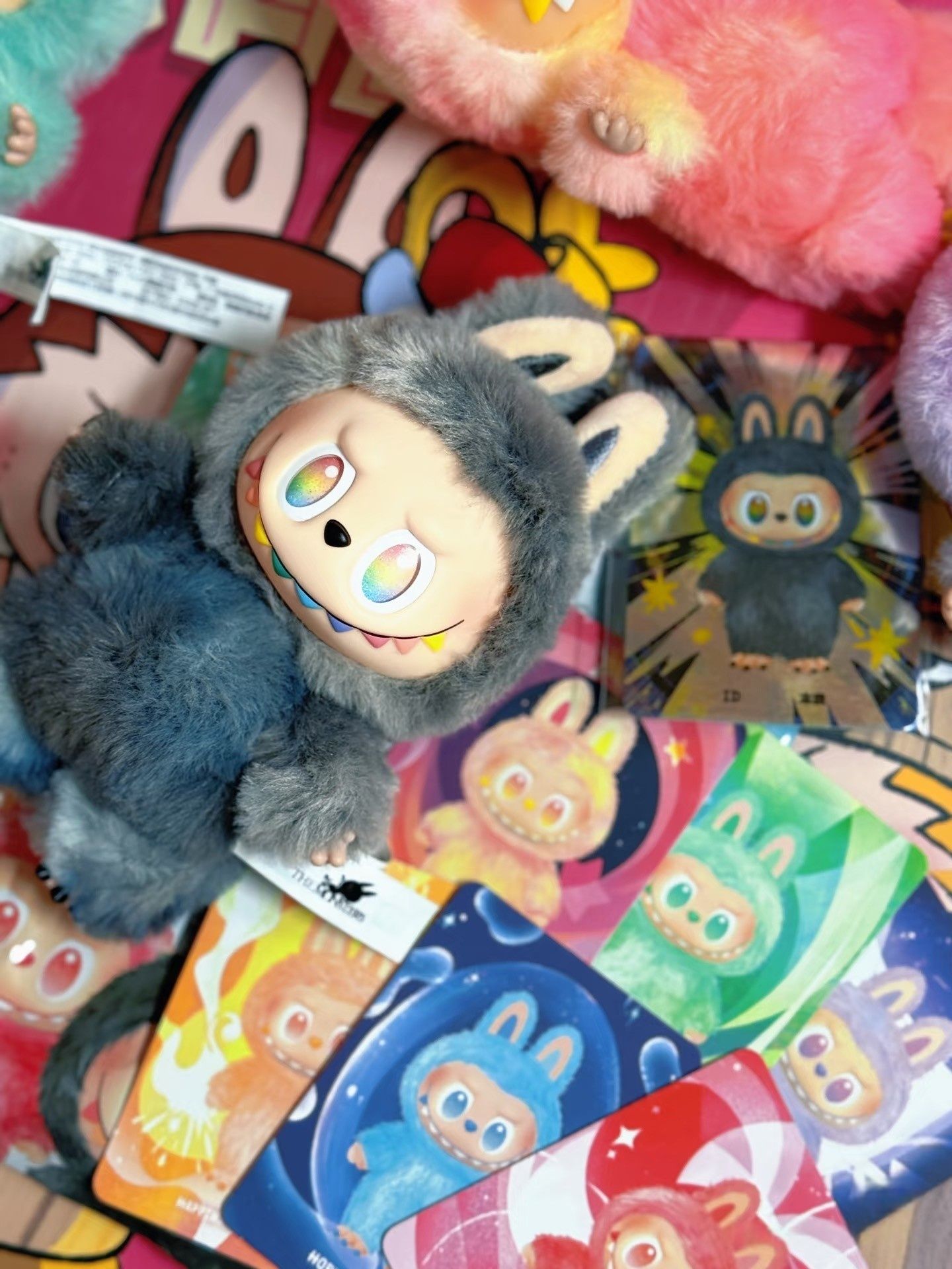 Labubu Lalabubu Mokoko123 Set - Wild Fall Ornament Dolls for Desktop Decoration