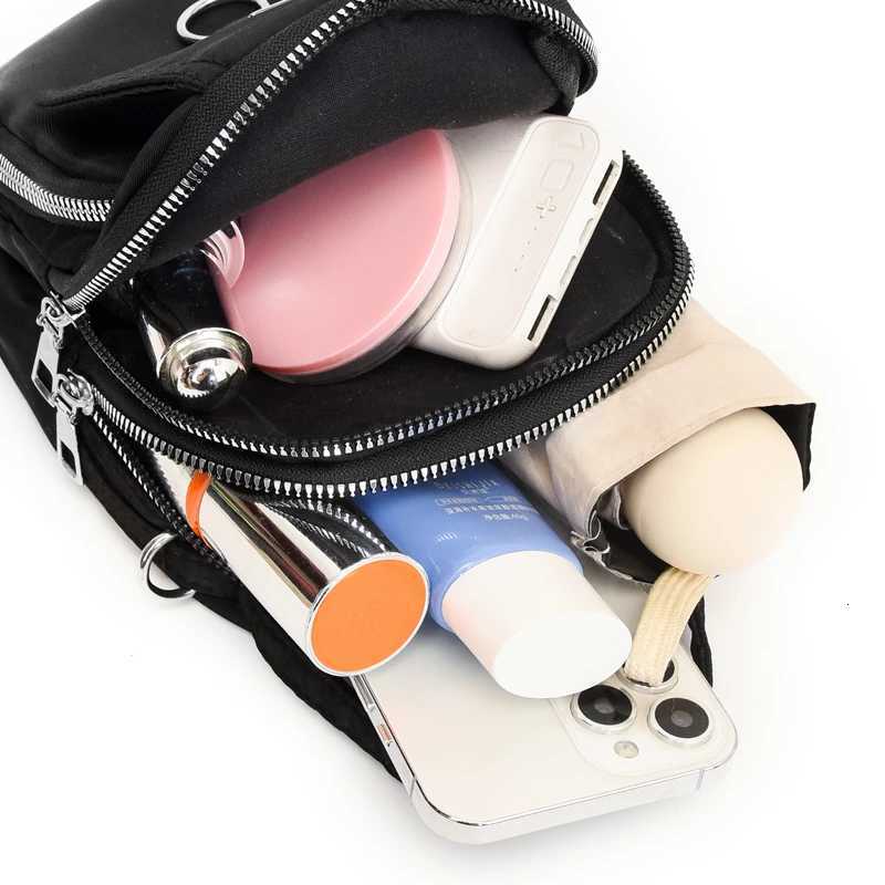 Water-Resistant Womens Crossbody Bag - Adjustable Strap Zip Closure Minimalist Design Durable Polyester Lining Y250819