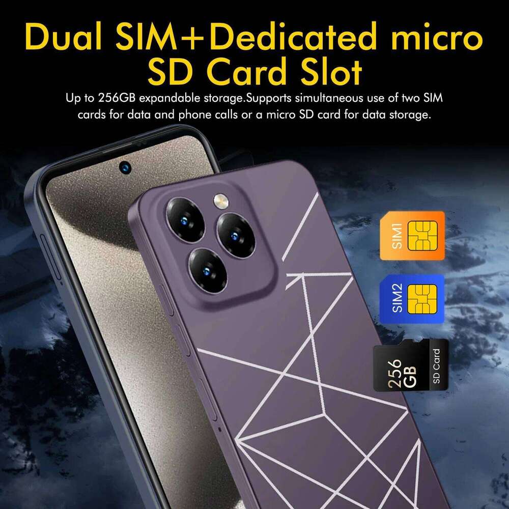 Global Version Pro Max Smartphone Android GB RAM ROM Dual SIM Mobile Phones Google Play Store MP Mah