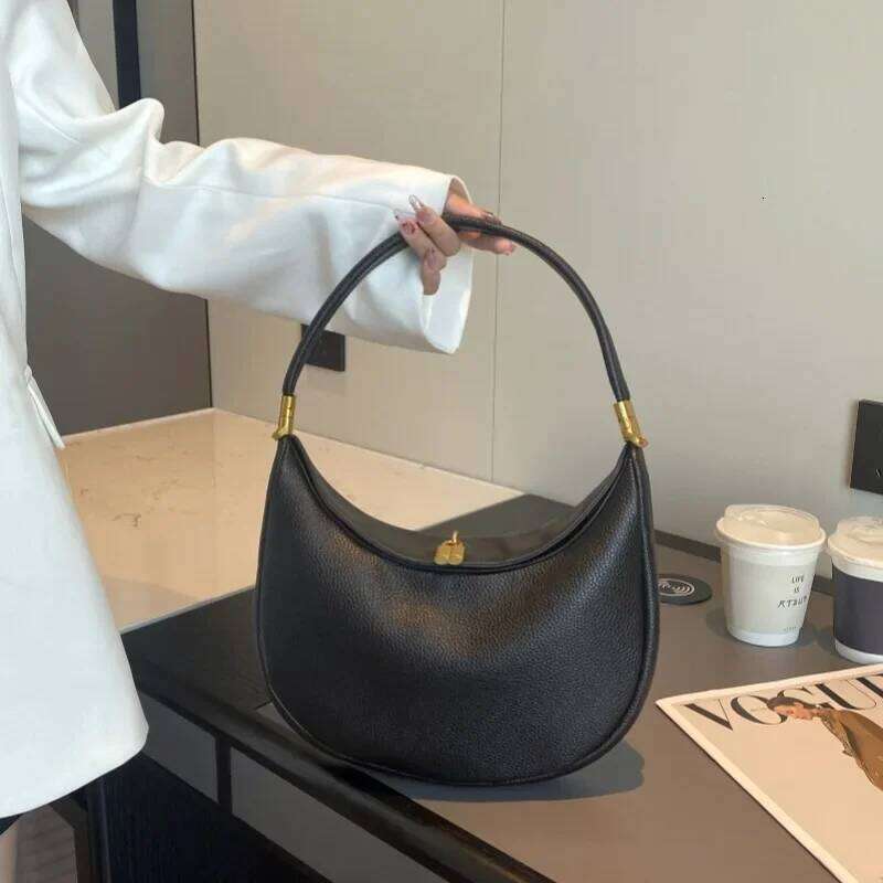 Designer Bag Luxury Bag Fashion Women Armpit PU Leather Female Shoulder Bag Ladies Hand Bag Sac A Main Black Handbag Bolsa Feminina Totes