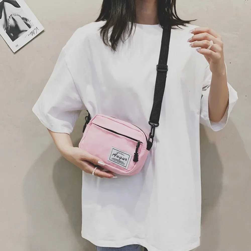 Fashion Women Canvas Patchwork Crossbody Shoulder Messenger Bag Casual Ladies Mini Handbags Purse Phone Bags Wallet Womens Bag Y250819