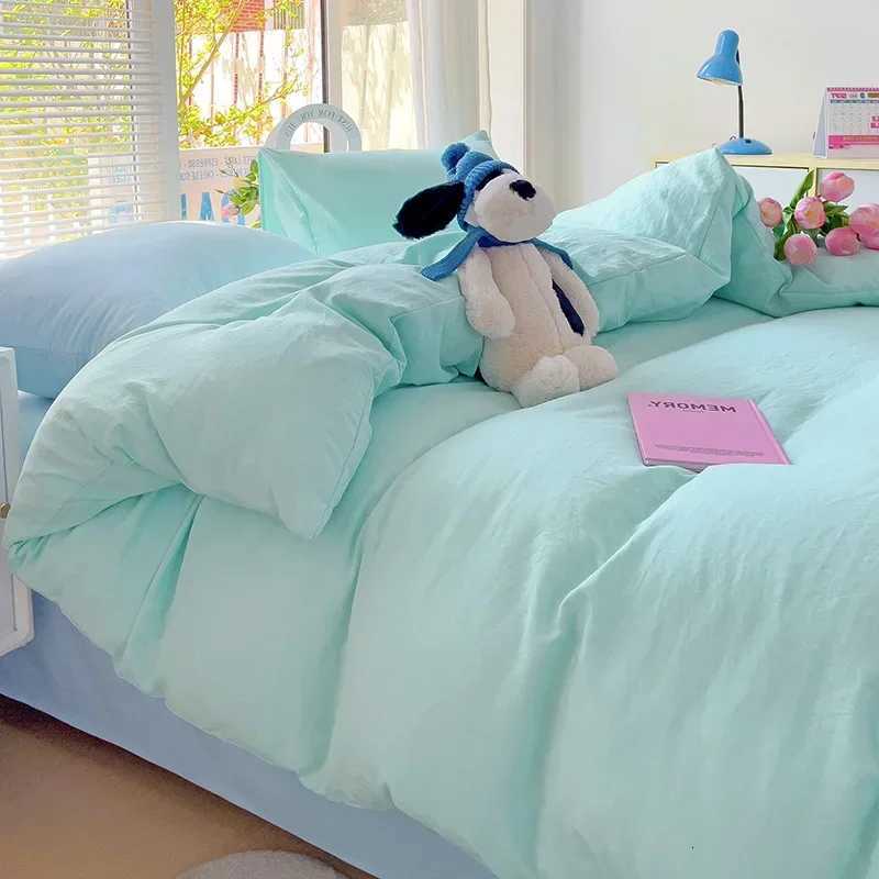 Teal Duvet Cover Queen Size Soft Green Blue Solid Comforter Cover Set 3 Piece Washed Polyester Bedding Set with Zipper Closure Y250819