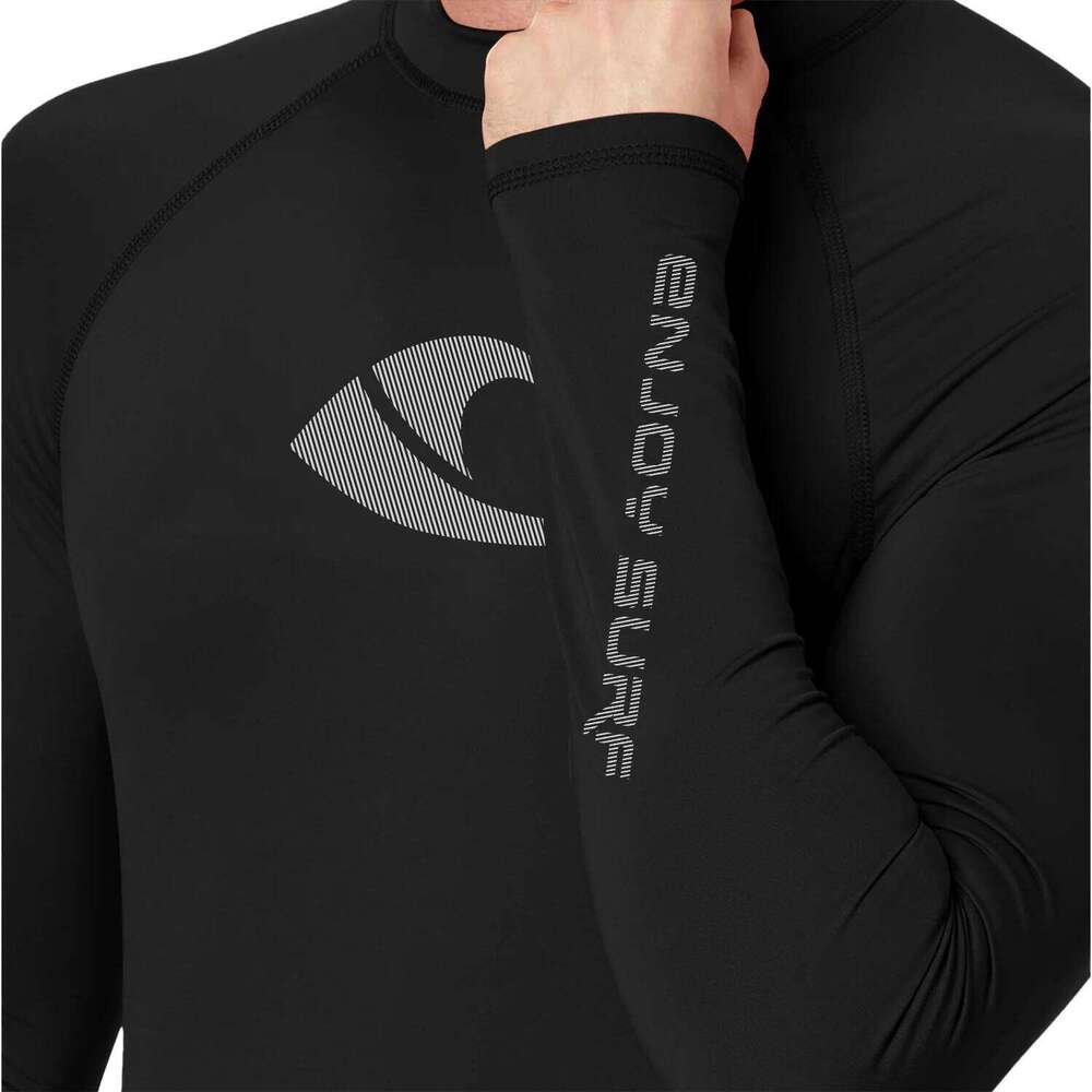 Mens Surfing Diving Swimwear Quick-Dry Stretch UV Protection Swim Shirt Rash Guard For Beach Sports Top