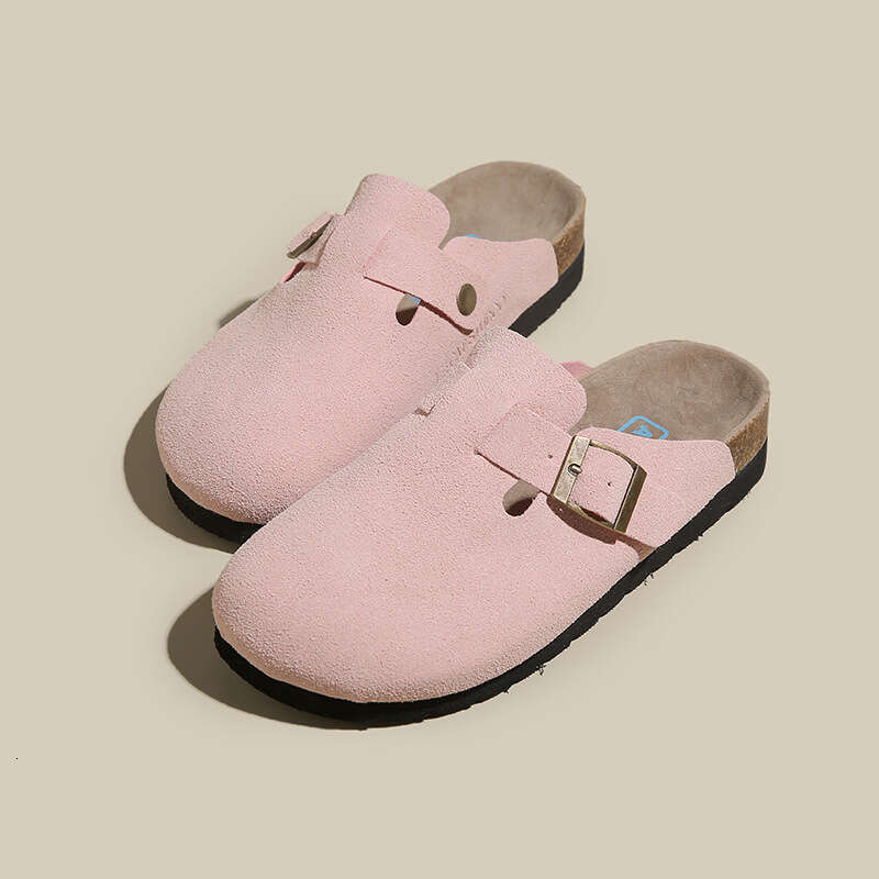 2023 New BK Closed-Toe Women's Summer Fashion Outdoor Sole Couple Flat Heel Cork Lazy Breathable Sandals