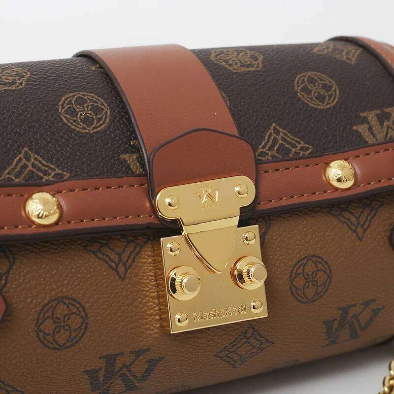 Bags For Woman Fashion Women's Round Bucket Print Pu Leather Tote Bag Shoulder Designer Bags Bolsos De Mujer