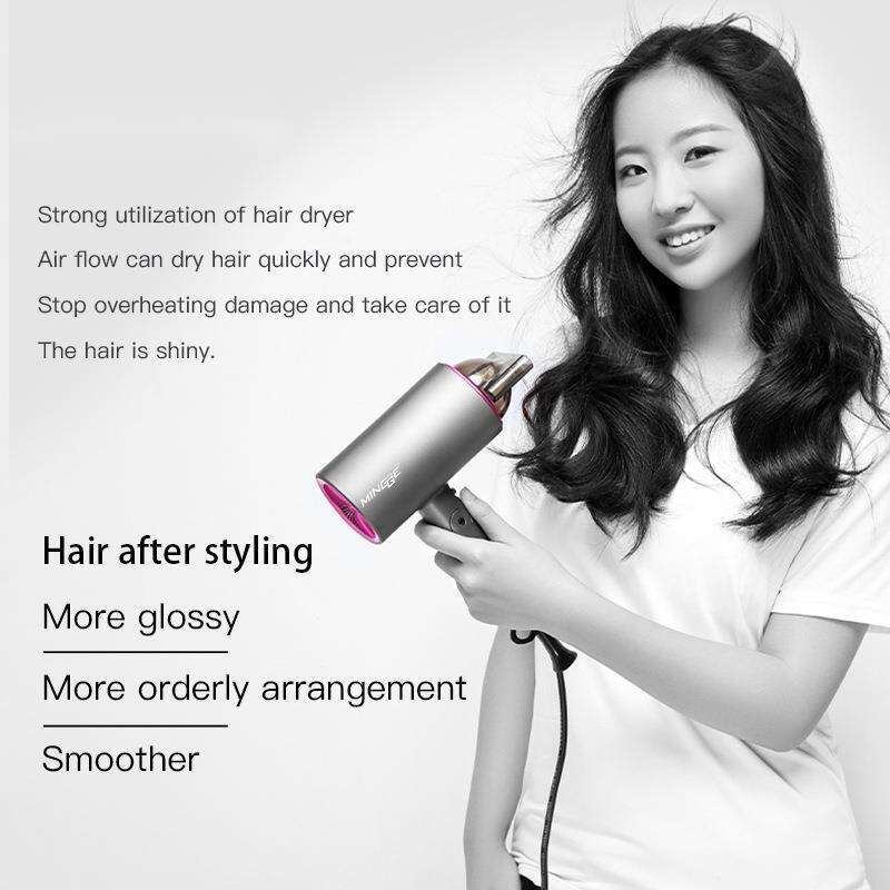 Household High Power 1800W Negative Ion Folding Hammer Dryer Hotel Hair Salon