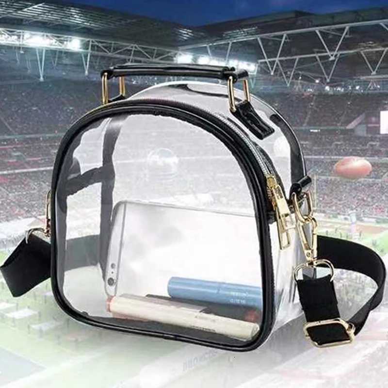 Clear Crossbody Bags Women Transparent Pvc Waterproof Tote Bags Jelly Messenger Shoulder Bag ZipTravel Shopping Bags Y250819