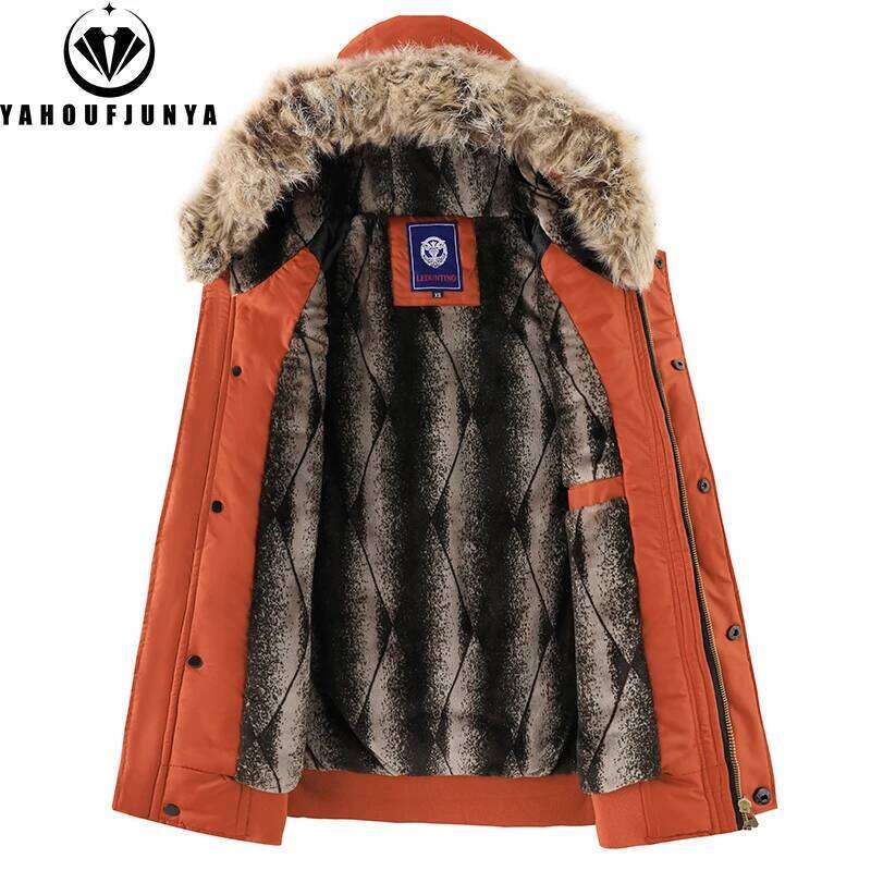2025 Winter Outdoor Windproof Fleece Warm Travel Men Hooded Casual Fashion Style Zipper Pocket Jacket Male Coat Tops