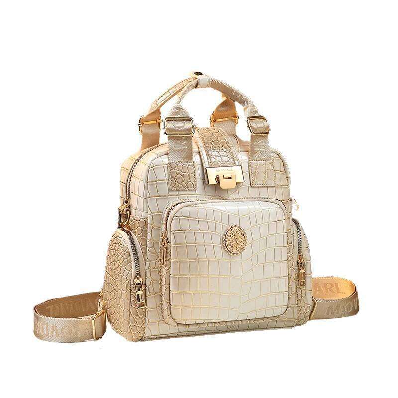 Genuine Leather Women Backpacks Female Handbags Large Capacity Shoulder Multi-functional Backpack Portable Mommy Bag Tide