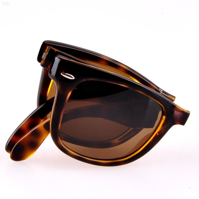 folding fashion sunglasses foldable modelfor mens sunglass women sun glasses with uv protection glass lenses leathe rayband raybans raies ban banssunglasses ZX4P