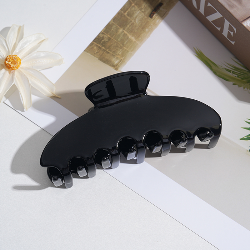 Korean-style hairpin women's acrylic hairpin for gripping the back of the head. Ladies' ponytail hairpin with shark clip.