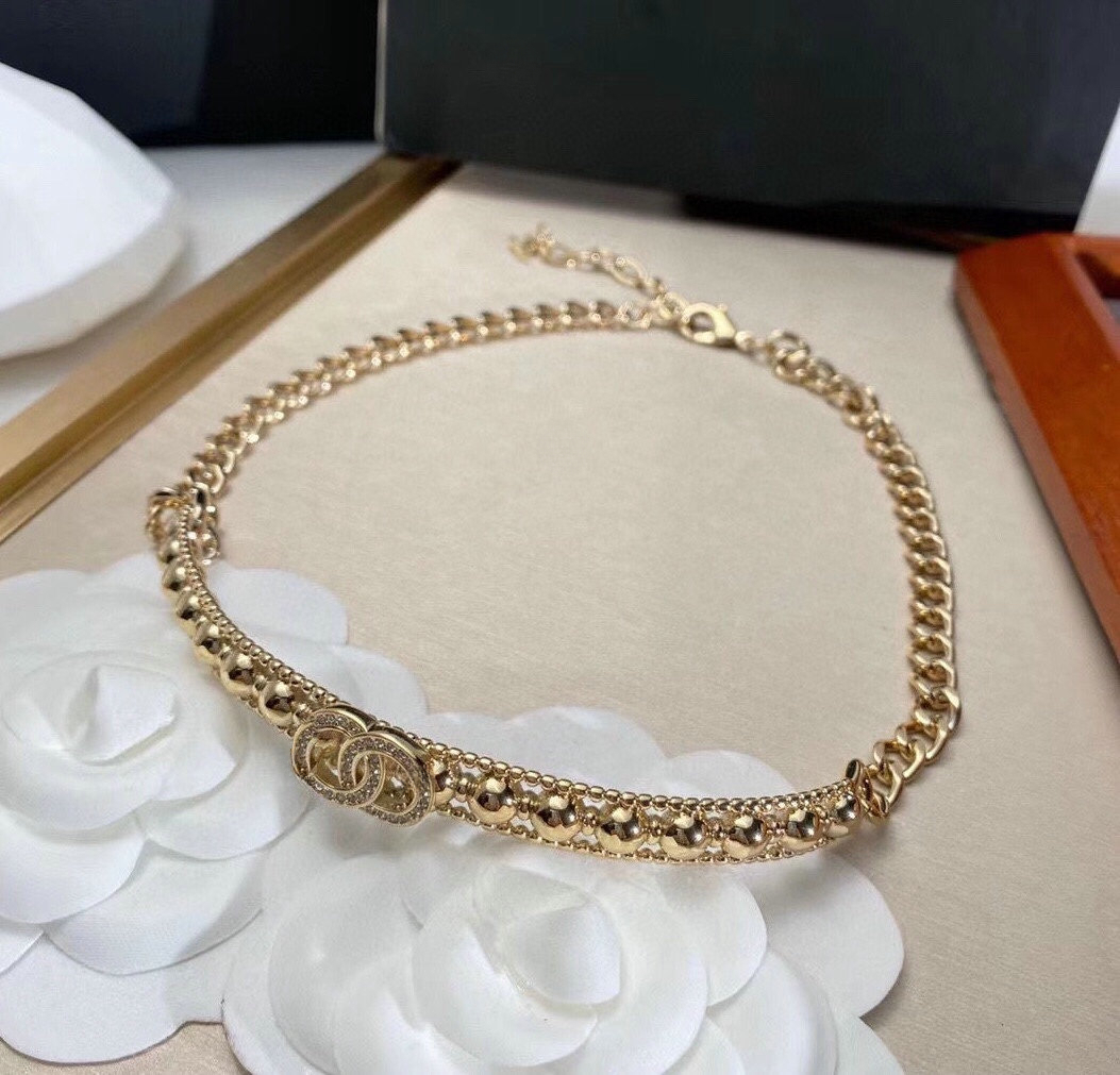 Vintage Necklaces Cuban Choker Crystal Necklace Collares Punk Vintage Chunky Thick Link Chain for Men Women Jewelry