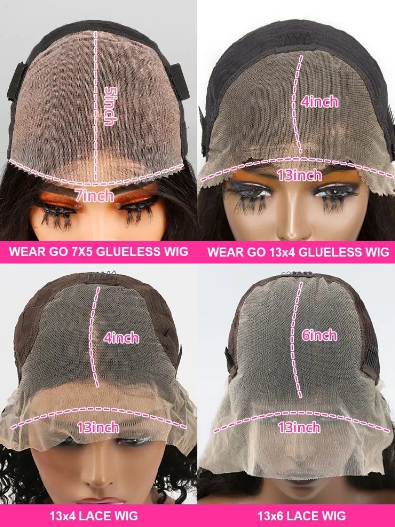 Straight Human Hair Wig Pre Cut HD Lace Front Wig Pre Plucked Bleached Knots Put On and Go Glueless Straight Human Hair High Density 180% Density Stra