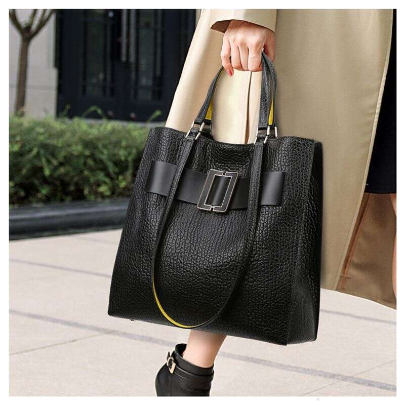new women's high-end soft leather tote bag female texture versatile large-capacity ladies handbag can be shouldered