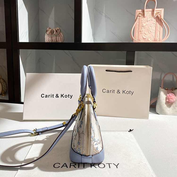 Free Shipping Designer Luxury Heavy Embroidery Women's Shell Bag Mini Handbag Chinese Style New High-end Contrasting Single Shoulder Crossbody Ba