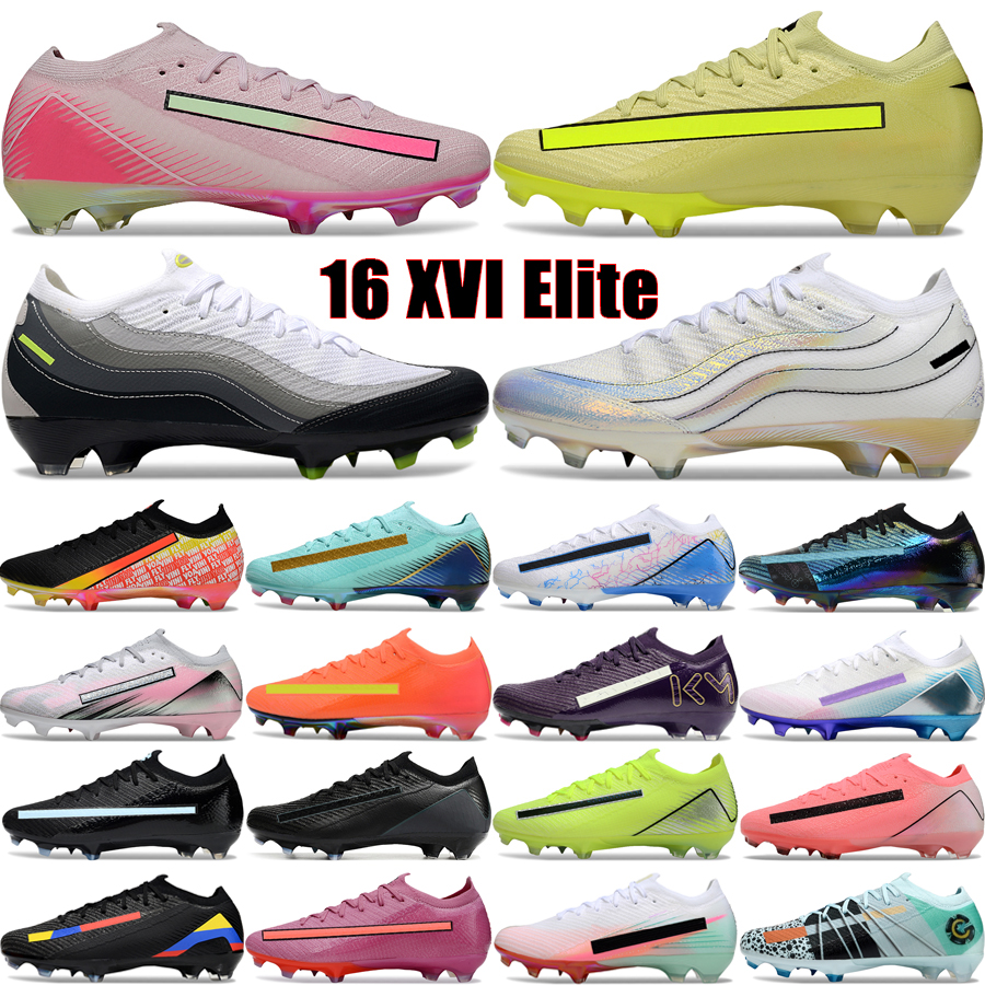 Top 16 Elite FG Soccer Shoes For Men Women Football Boots XVI 16s Low Designer Cleats Mad Ready Voltage Pack Neon Big Boys Outdoor Sneakers Size 35-45