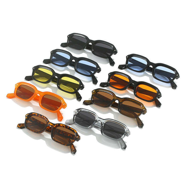 Designer Men's High-End Narrow Square Small Frame Sunglasses for Women