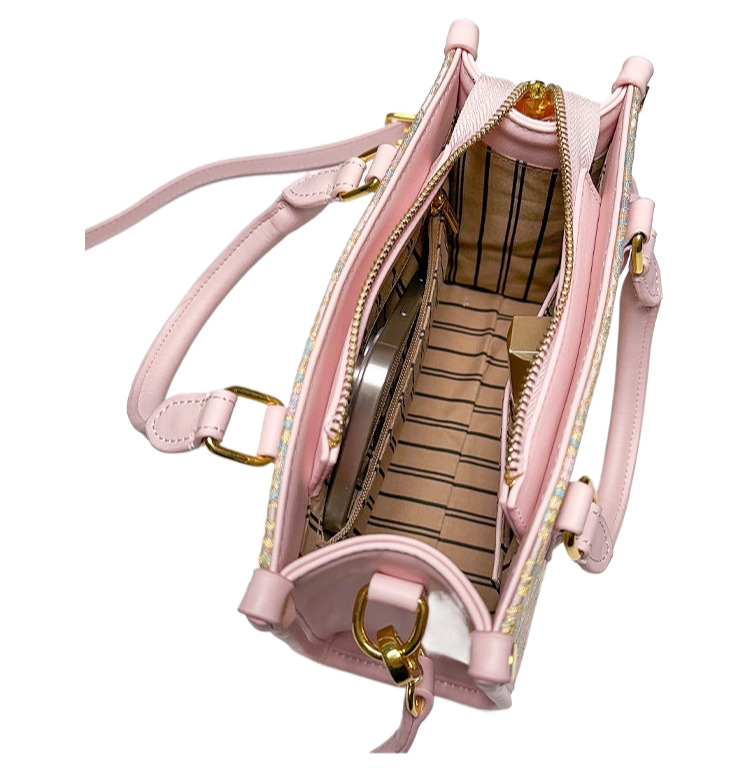 Free Shipping Designer Chinese Style Women's Handbag Luxury New Style Song Brocade Pattern Pink Single Shoulder Crossbody Bag Three-dimensional S