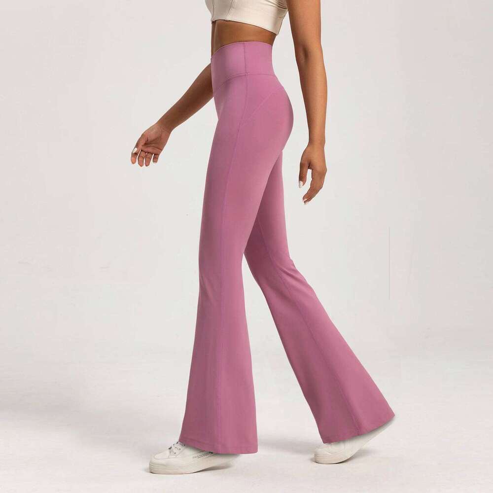 High-end Flared Yoga High Waist Wide Leg Pants Bottoms Breathable Gym Casual Sports Bell Leggings Female