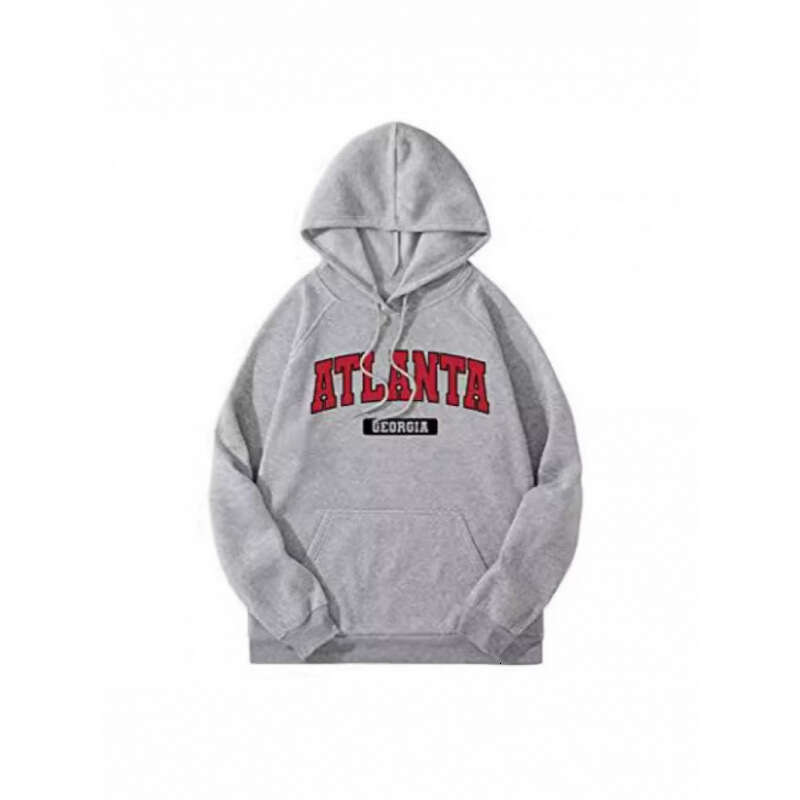 Casual Fleece Lined Hooded Sports Sweatshirt Men's Autumn Winter Style