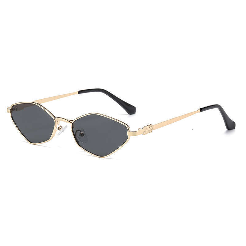 Designer Fashion Diamond-Shaped for Women 2025 New Small Frame Metal Sunglasses