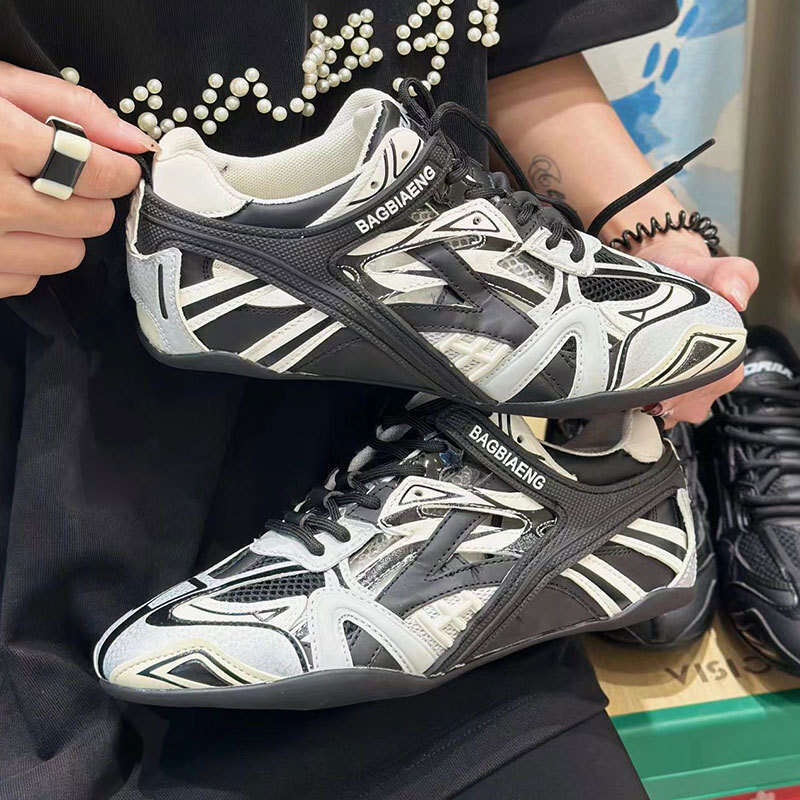 2025 Paris Flat Color Block Hollow Out Forrest Gump Summer Casual Sports Dad Shoes for Women