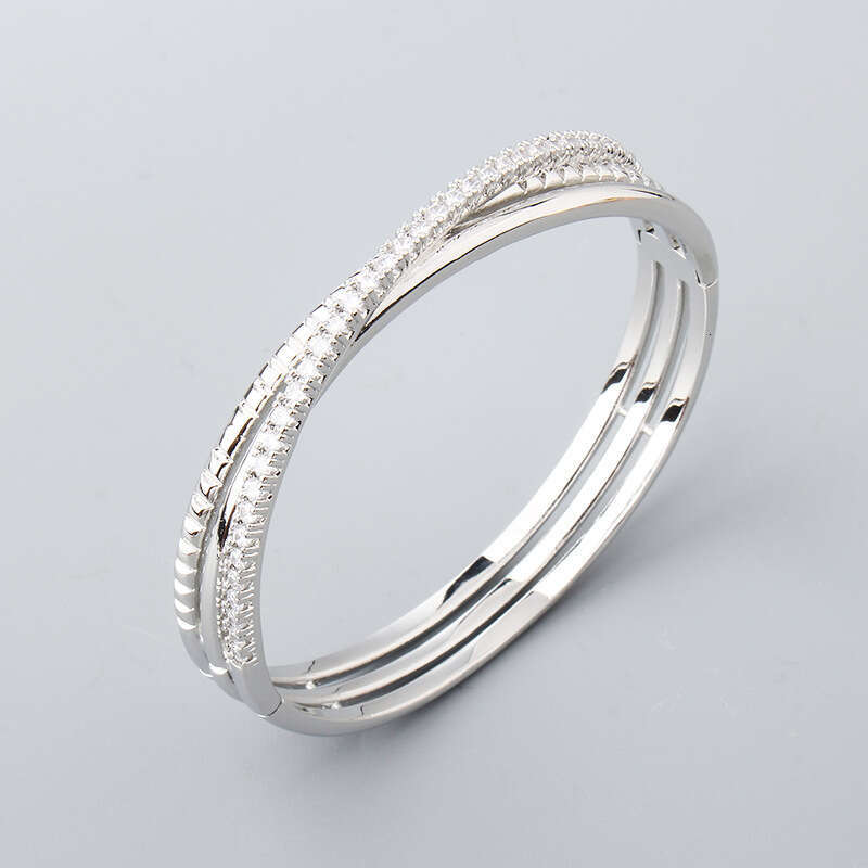 Gear Closed Spring Clasp No. 17 X Letter Bracelet Simple Unisex Jewelry