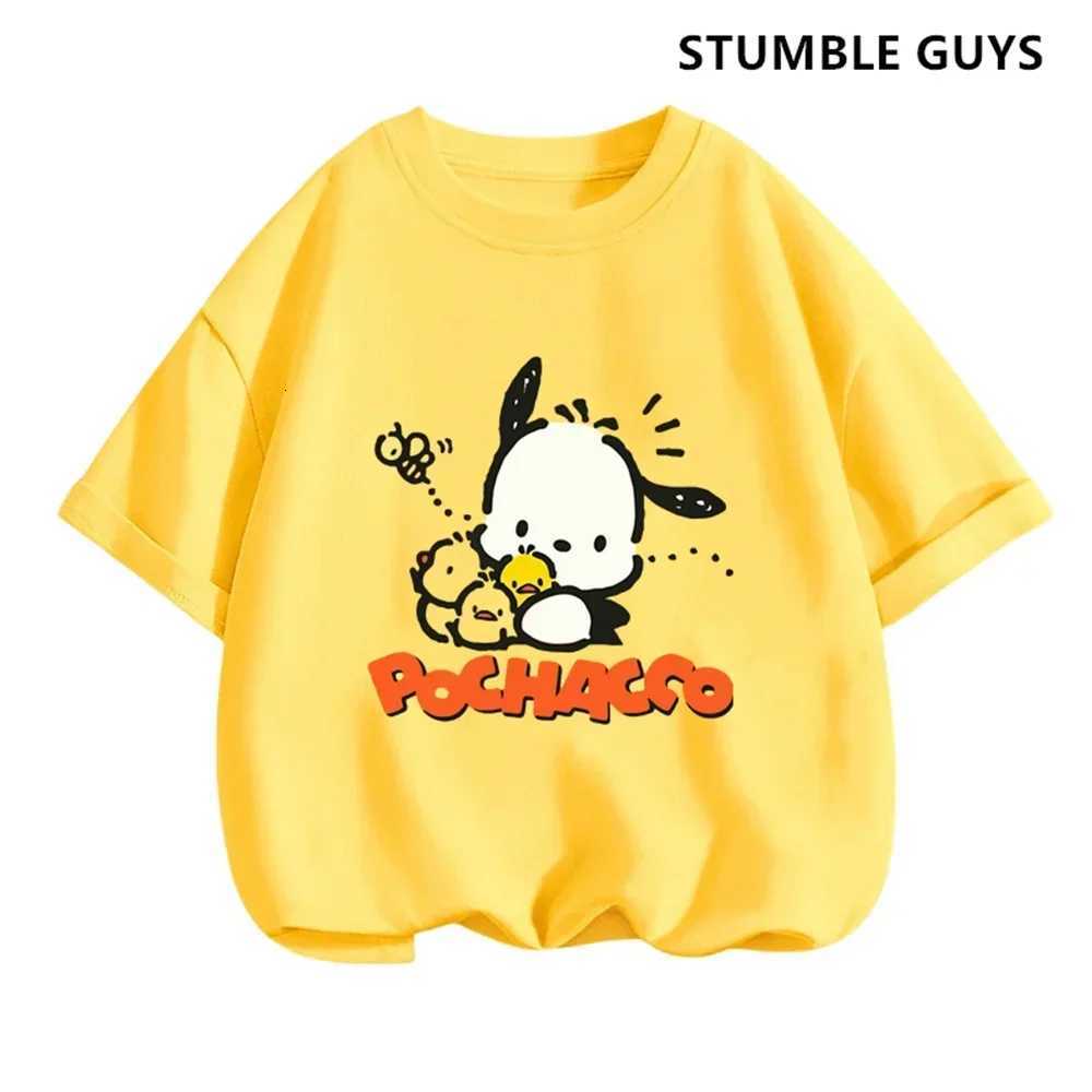 Pochacco T-shirt Set Anime Summer Tops Multiple Fashion T-shirts Round NeCK Casual Short Sleeve Print TruCKsuit Y250819