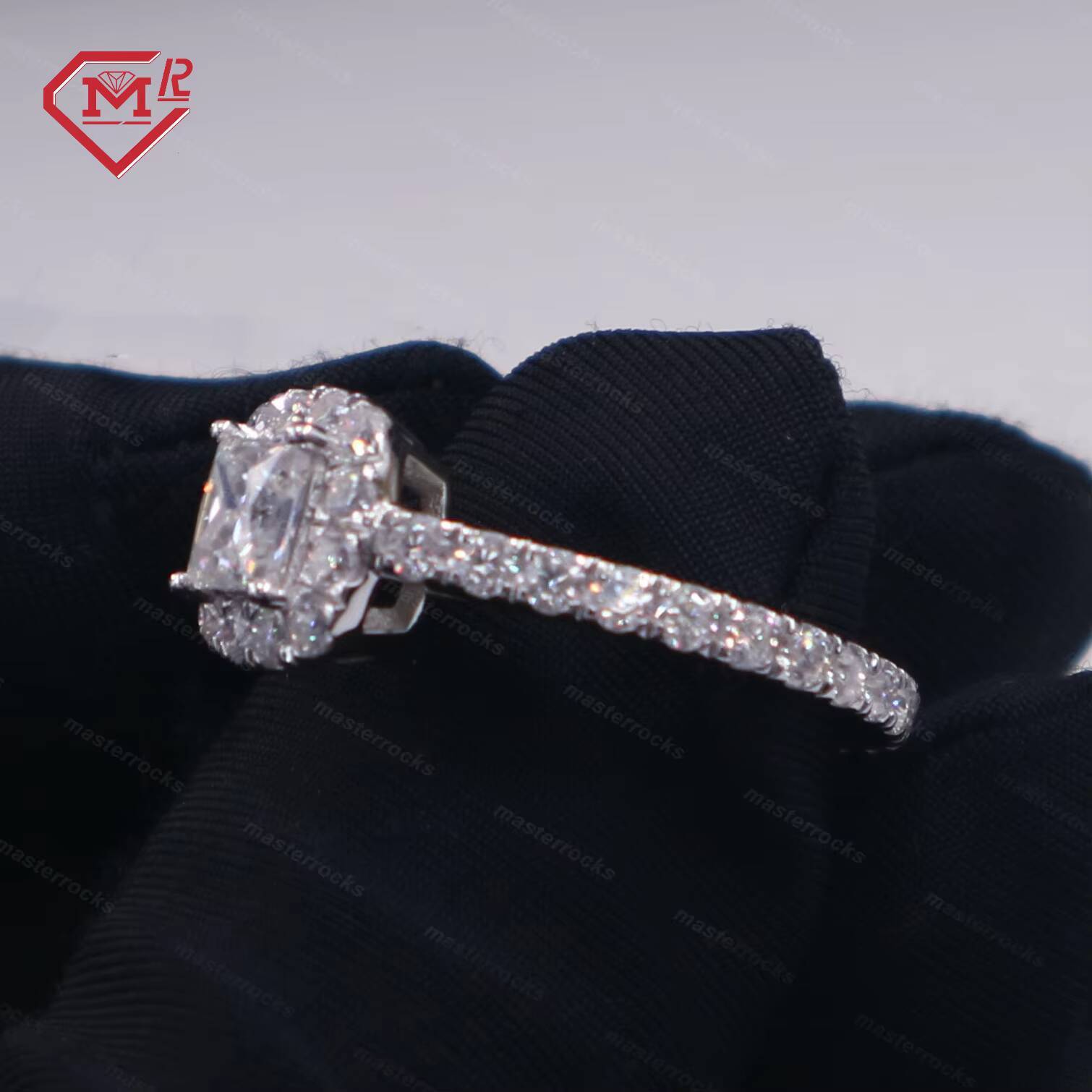 Fashion Women Ring Jewelry Gra Certificate Silver 925 Engagement Wedding VVS Moissanite Diamond Ring