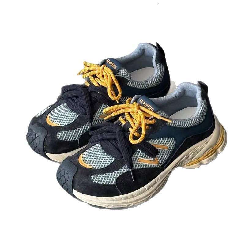 2025 Summer and Autumn Lace-Up Casual Low-Top Running Shoes Versatile Breathable Campus Scrubbed Dirty Sneakers for Women
