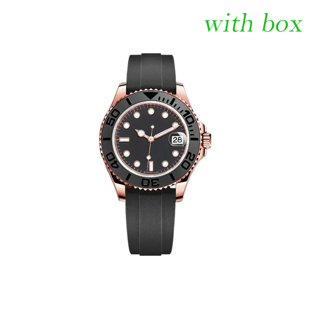 Mens Master Watch 40mm Dial 2813 movement Automatic watches 904L Stainless Steel/Rubber Strap Sapphire Luminous Wristwatches With box and paper