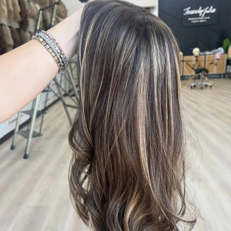 Highlight Wig Human Hair Body Wave Lace Front Wig 13x6 13x4 HD Transpatent Lace Frontal Wig Remy Hair Ready To Wear Synthetic For Wemon