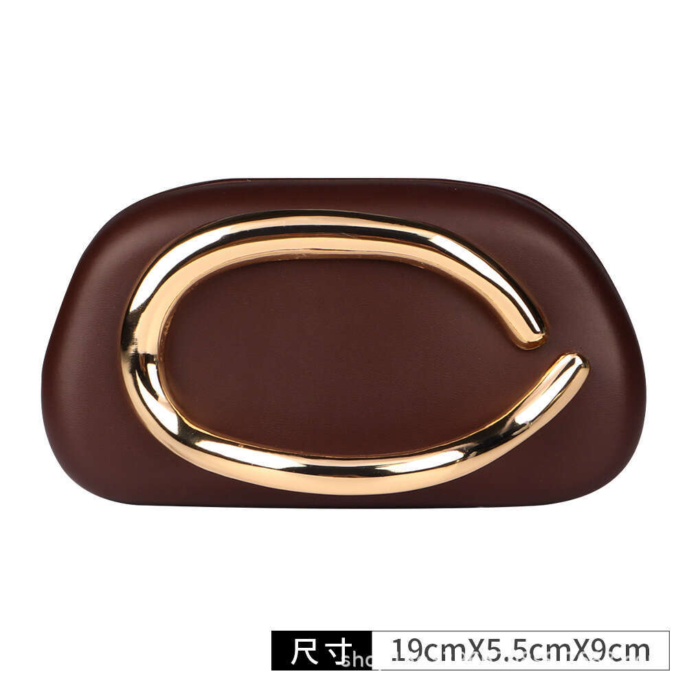 New 2025 Designer Hot-Selling Bags Metal Handle Chain Box Crossbody Shoulder Clutch Party Bag