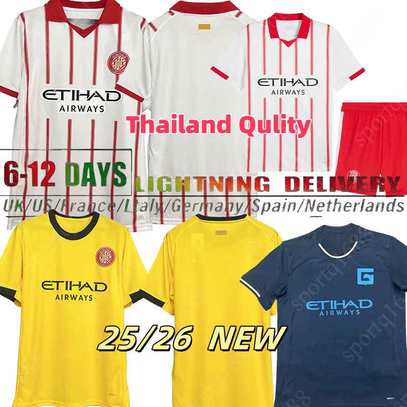 25 26 Soccer Jerseys Girona Home Away Third and new Girona polo football shirts adult man kids set have player STUANI BRYAN RUIZ Kit DANJUMA TSYGANKOV ASPRILLA MIOVSKI