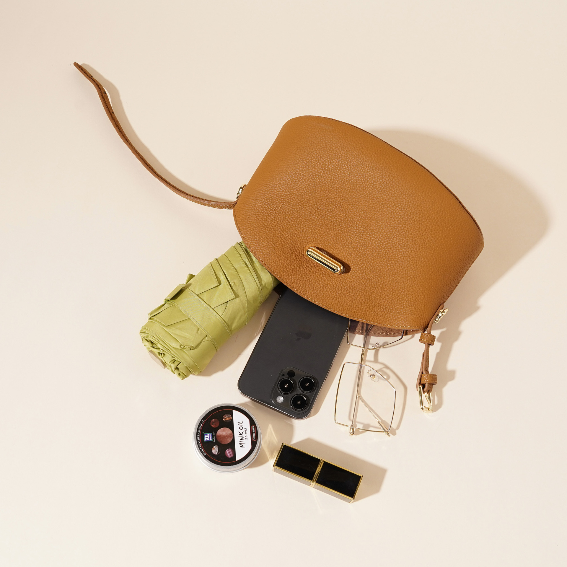 Free Shipping Designer New Leather Versatile Women's Handbag Urban Minimalist Single Shoulder Crossbody Bag Casual Makeup Bag Commuting Bag