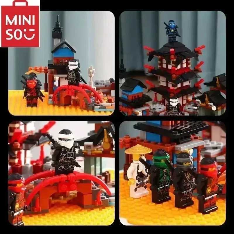 70751 Phantom Ninja Small Temple Eastern Architecture Flagship Set 737 pieces including a collection of building blocks for boys L250821