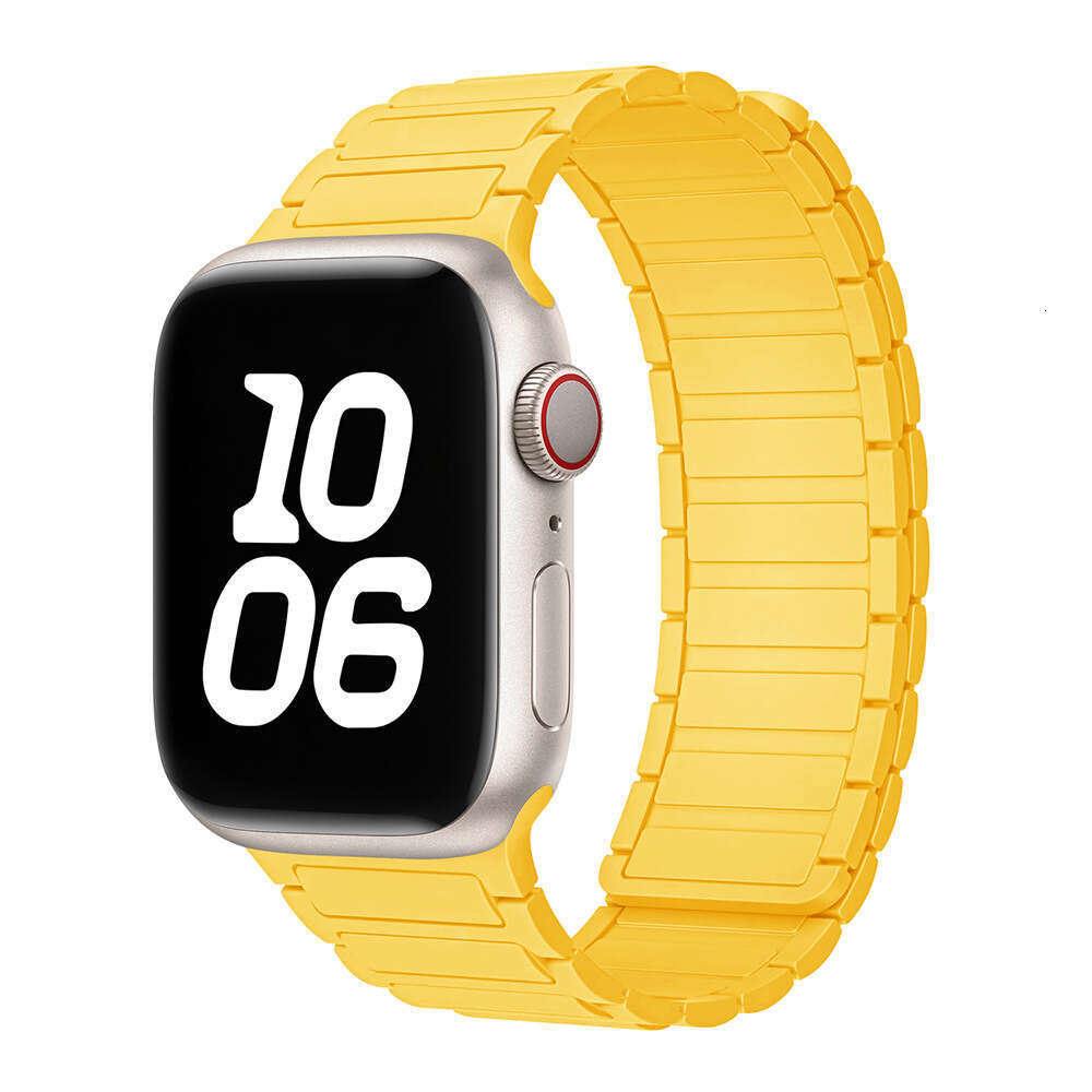 Zhang Jingyi Same Style Compatible with S9 iWatch 10 Strap Apple Watch 8 Magnetic Silicone Ultra